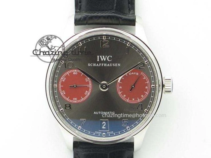 MIROTIME 0715 Portuguese Real PR RG IW5007 ZF 1:1 Best Edition Black Dial On Black Leather Strap A52010 V FreshLook 7304